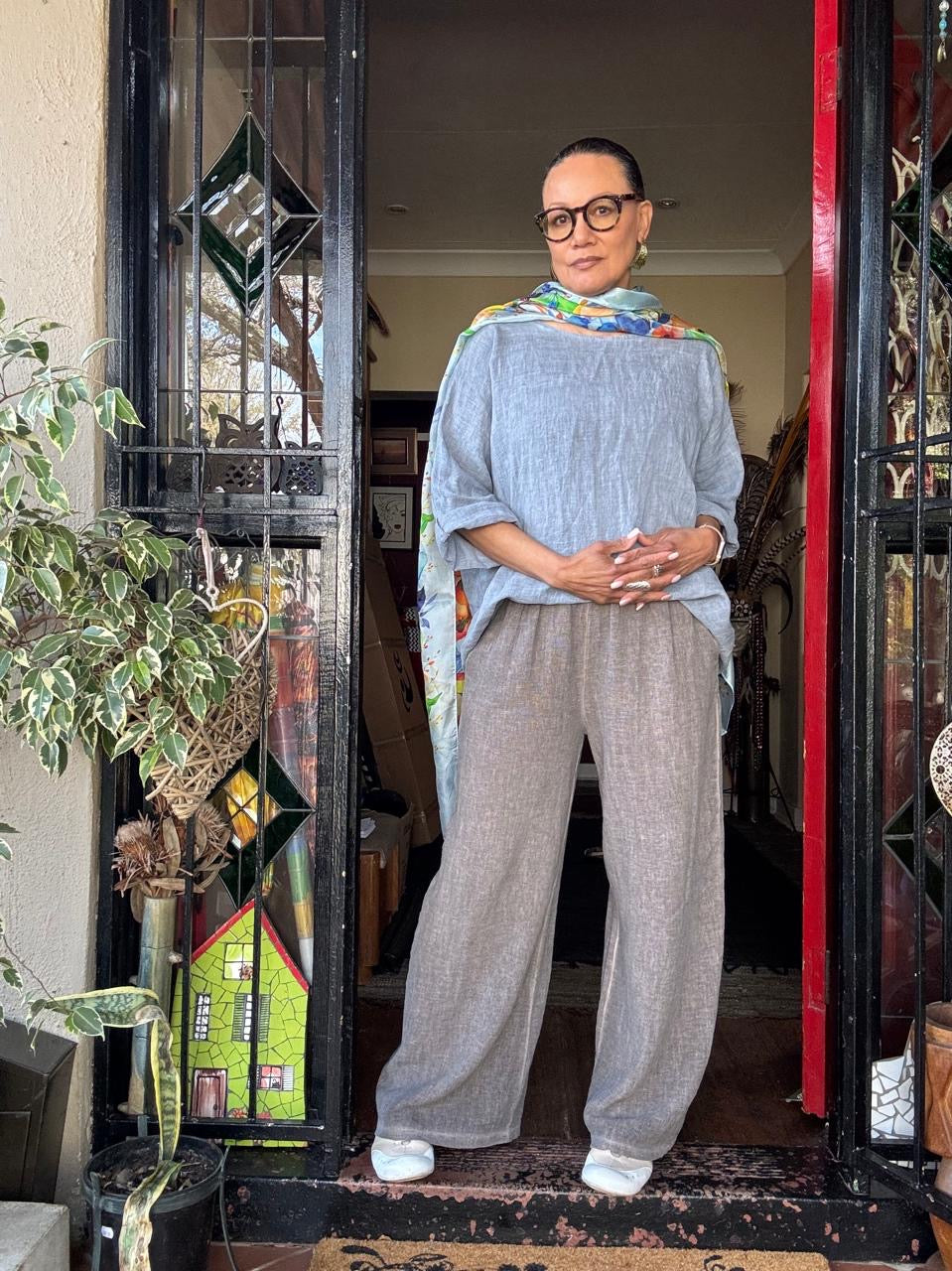 Lindy linen top