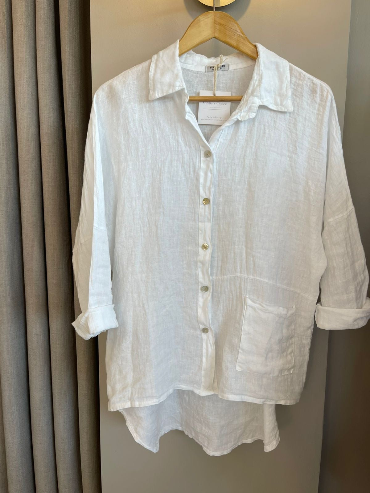 Dorcas linen top