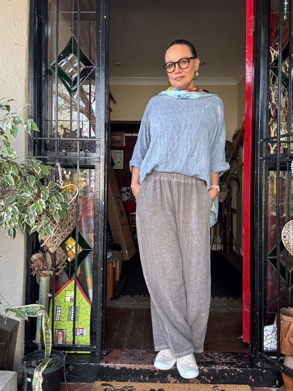 Lindy linen top