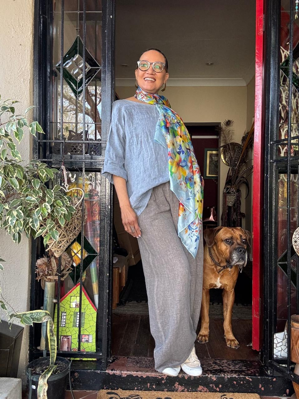 Lindy linen top