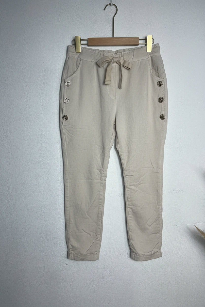 Evie Magic Pants Beige