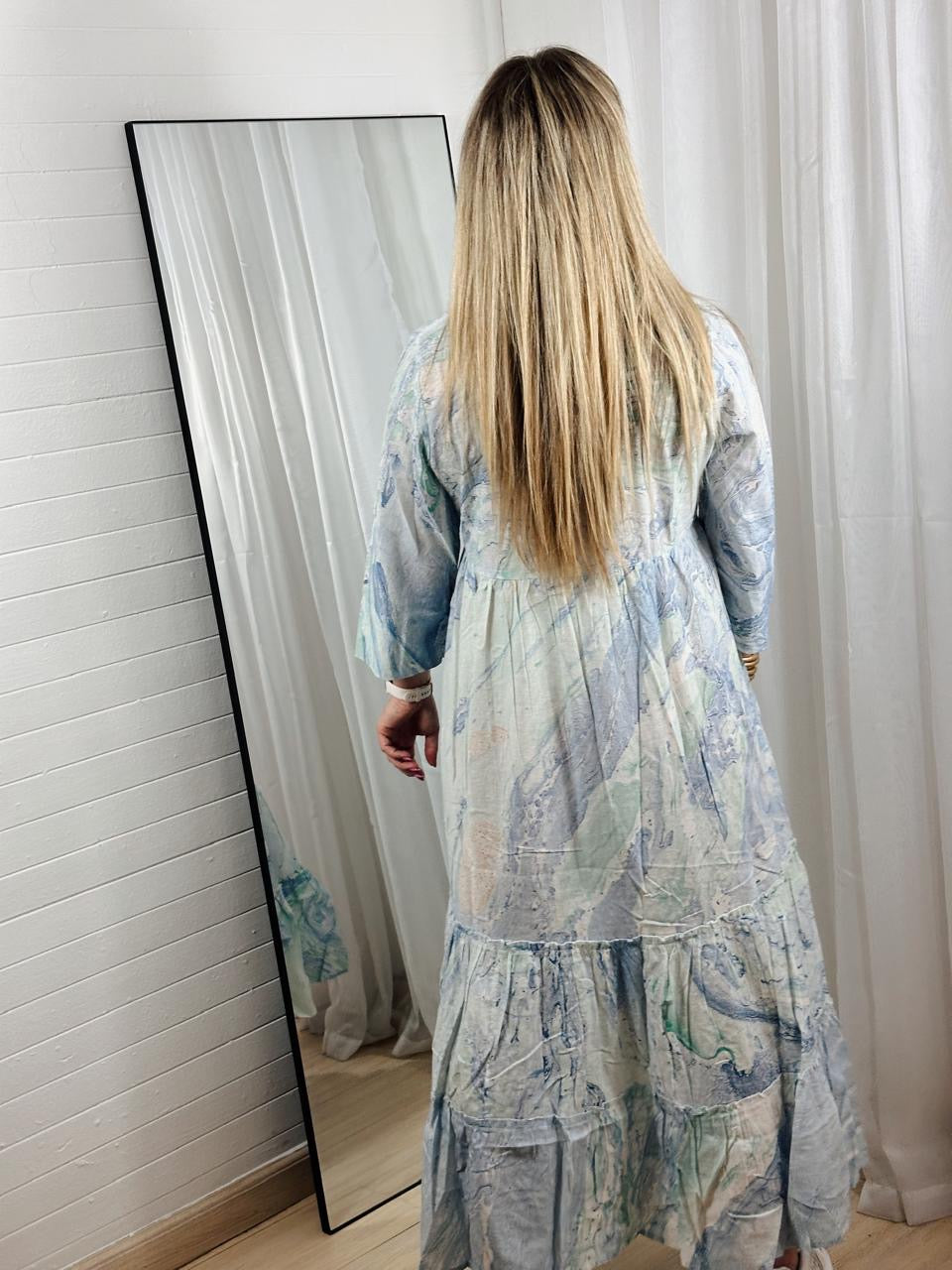 Marble Print Dress