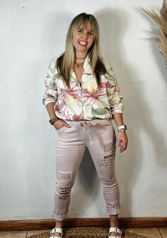 Willow Floral Jacket Beige