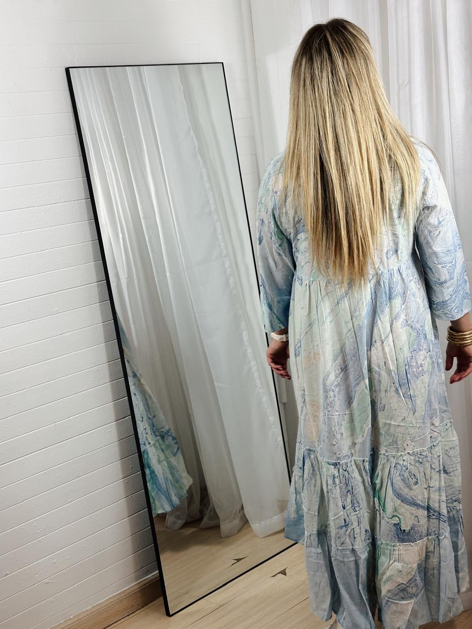 Marble Print Dress