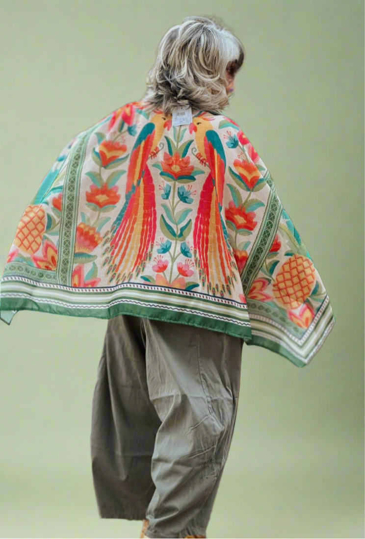 Peacock Print top