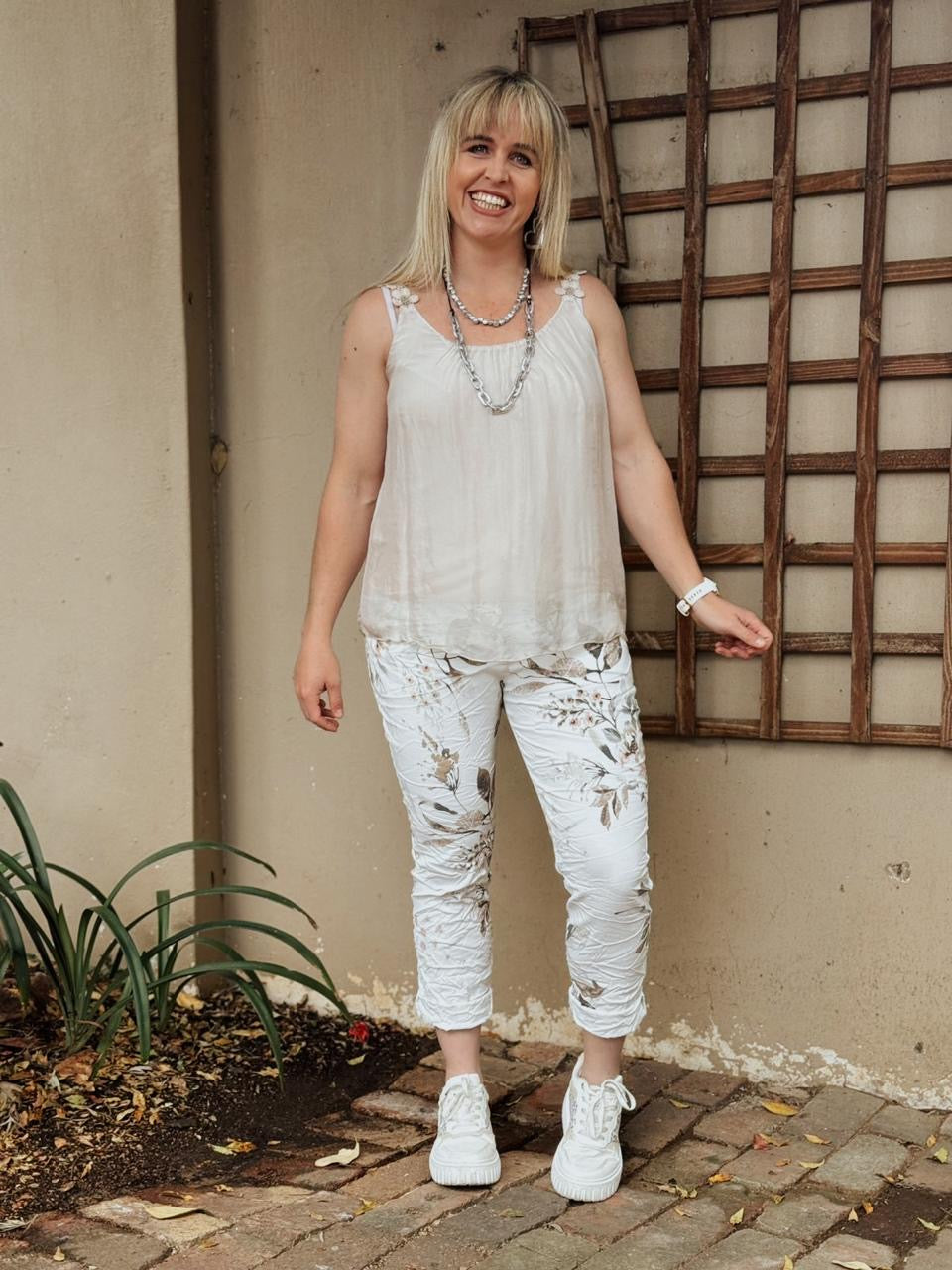 Blossom silk top