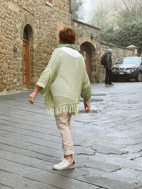Big knit star tassel top/jersey