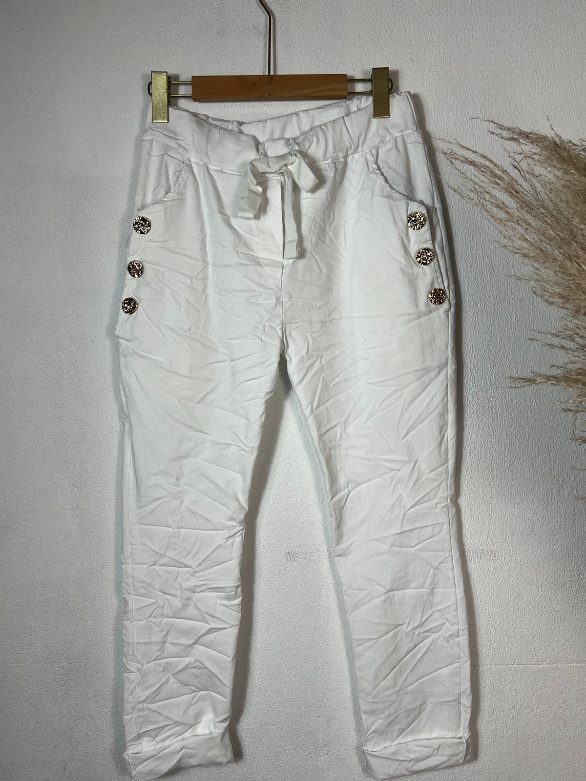 Evie Magic Pants White