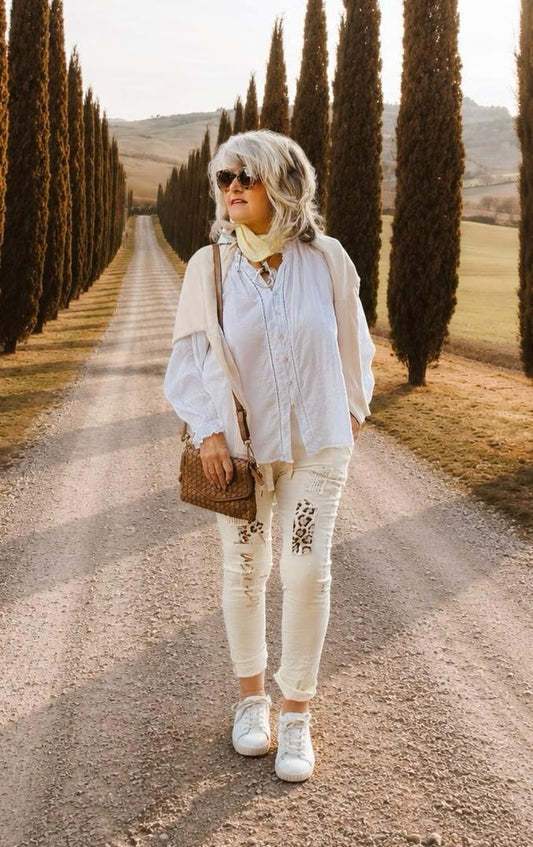 Leona Top white