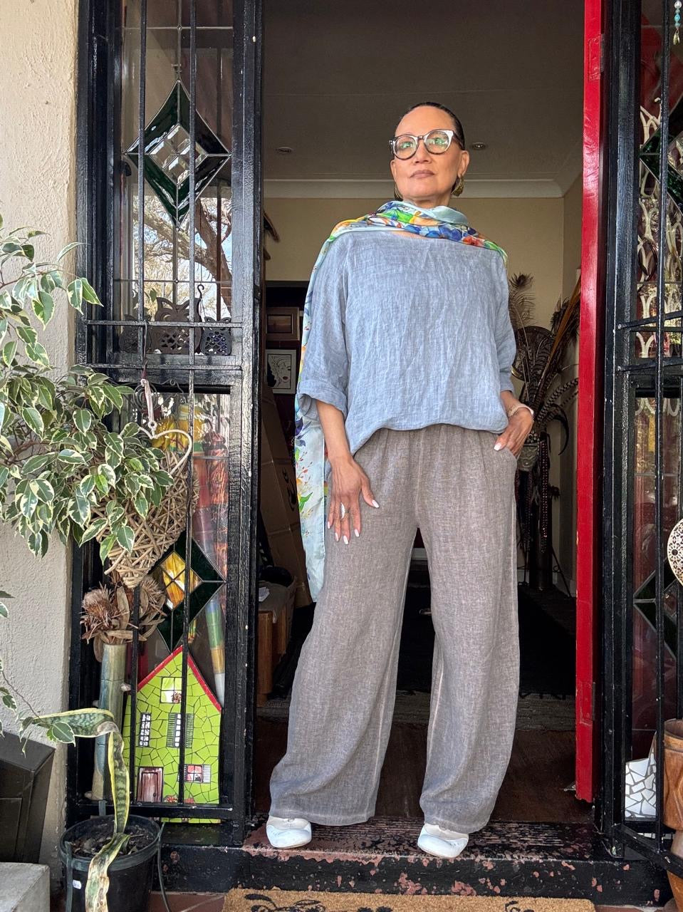 Lindy linen top