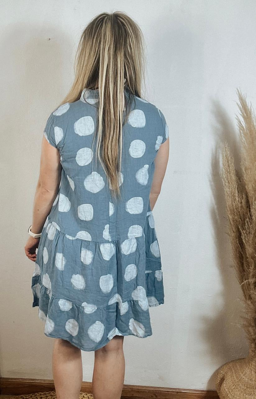 Polka Linen Dress