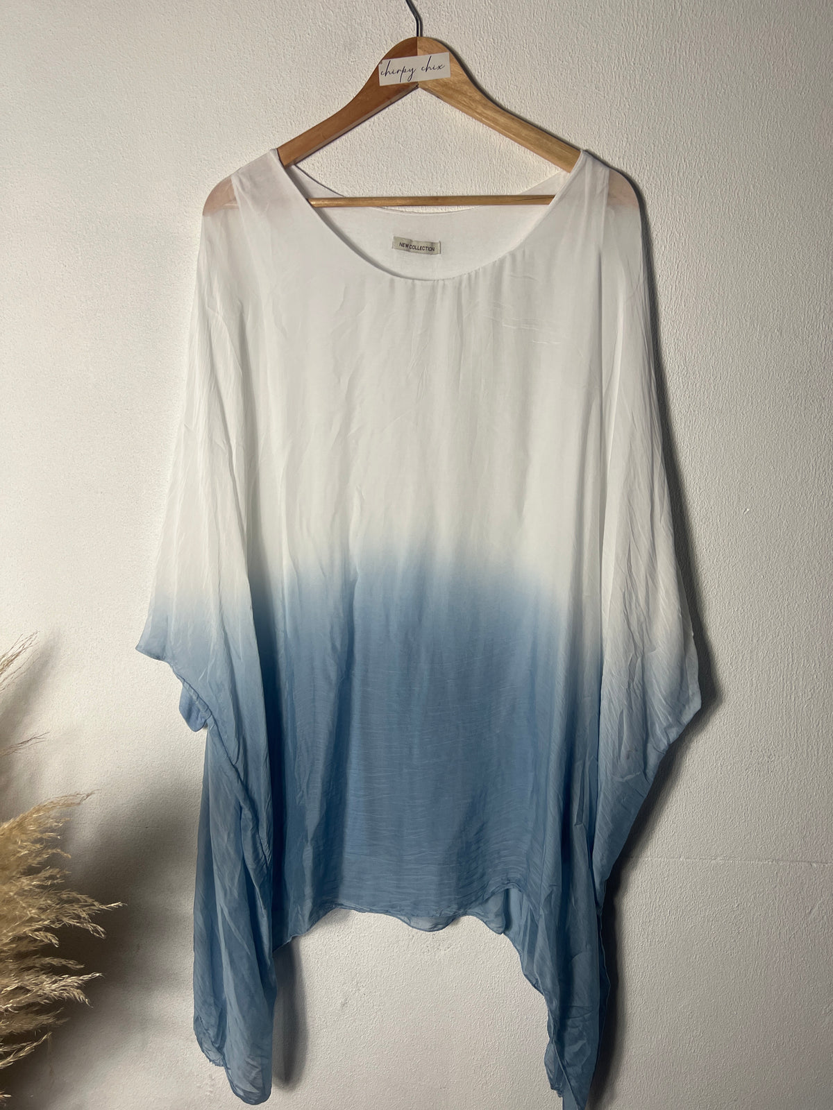 Sophie Silk Top Blue