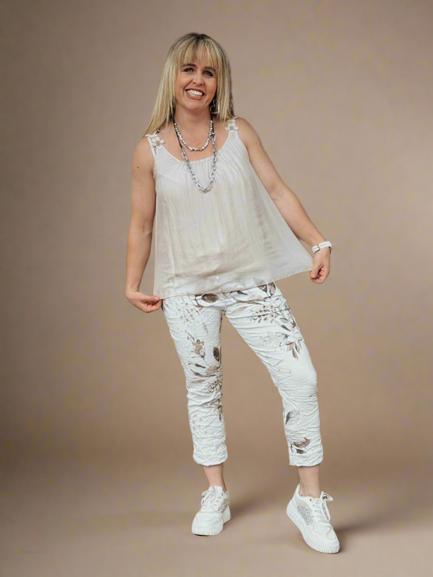 Blossom silk top