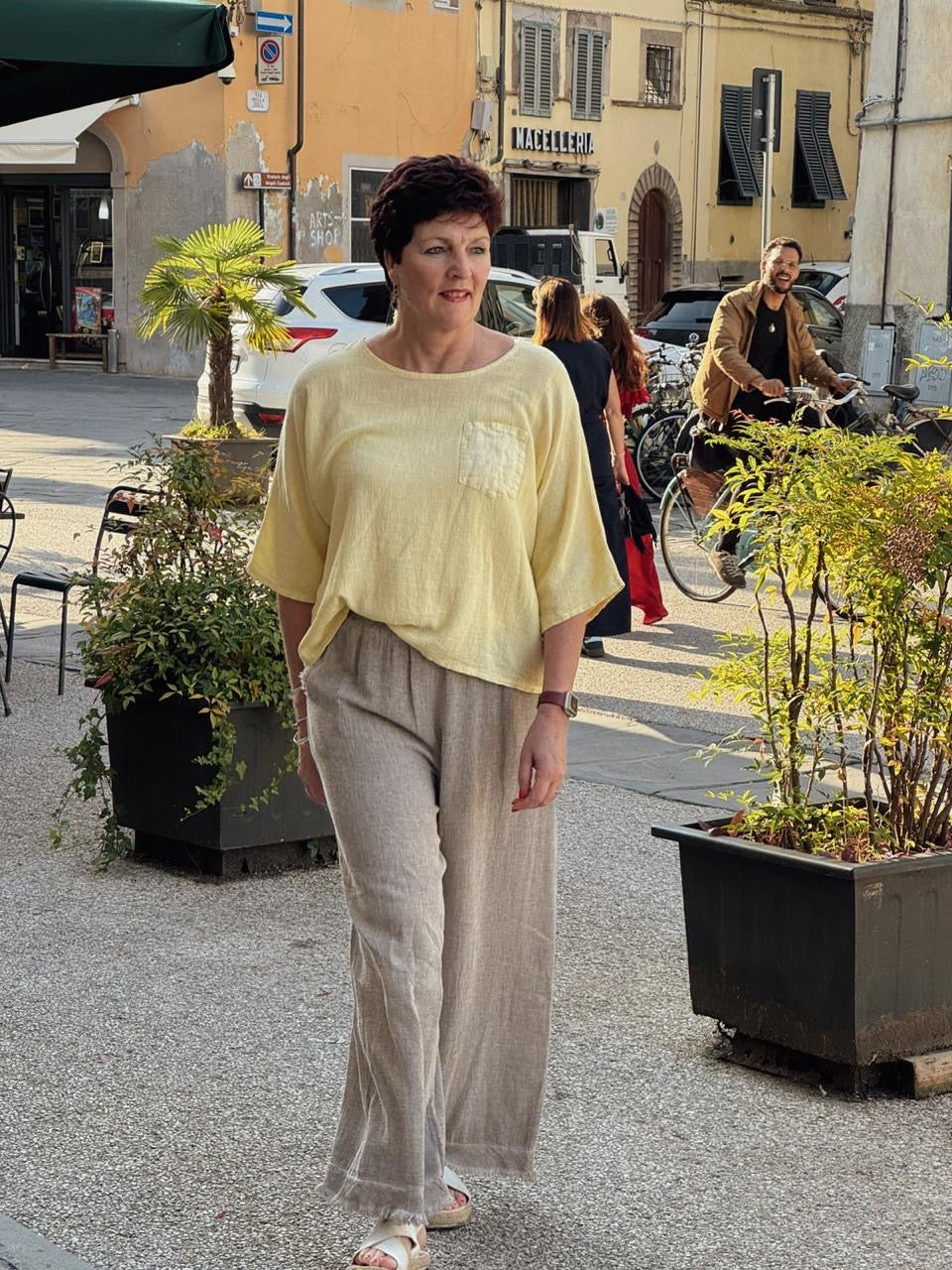 Wendy linen top
