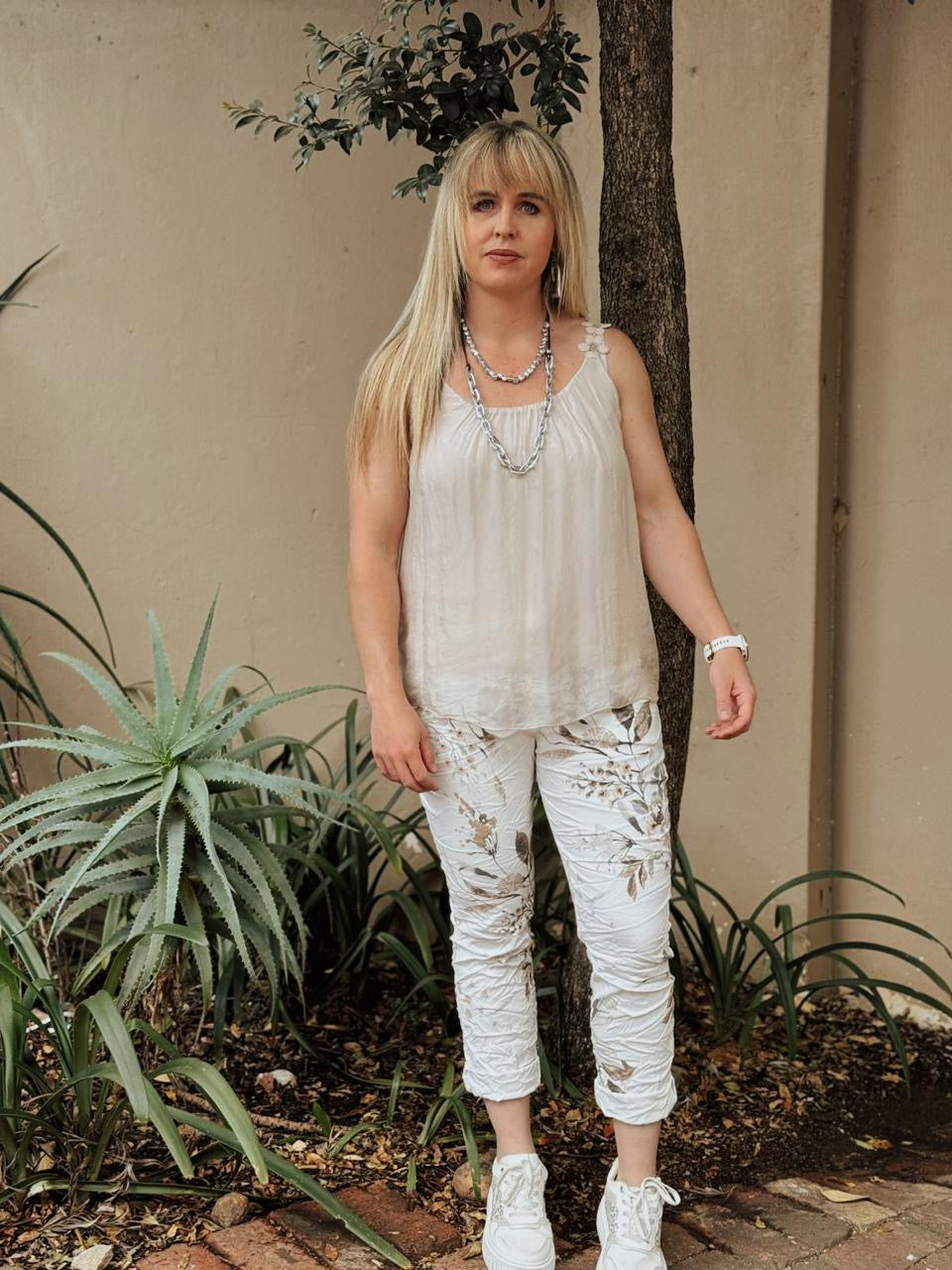 Blossom silk top