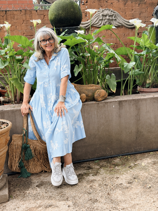 Magnolia Dress Blue