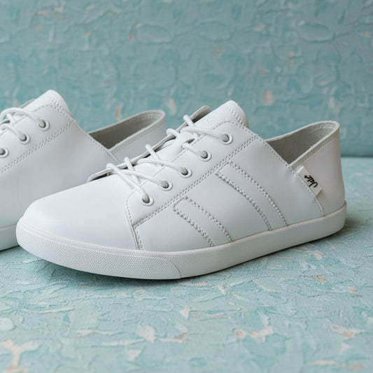 Vicki white stripe julz sneaker