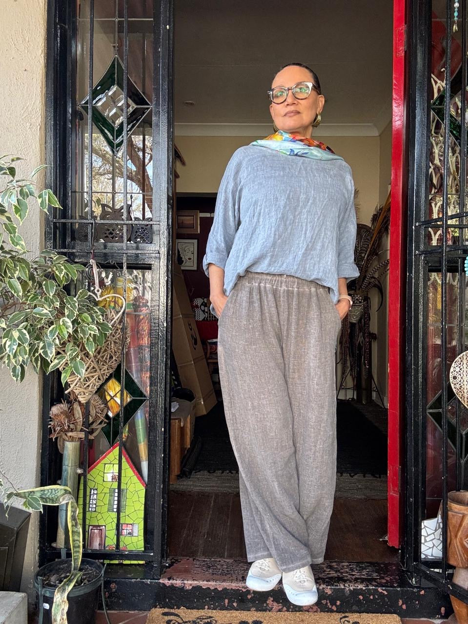 Lindy linen top