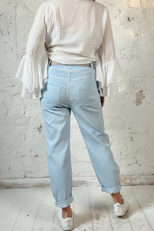 Zip Magic Pants Dove Blue