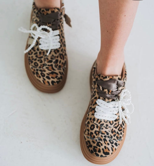 Bree julz shoe leopard and gold