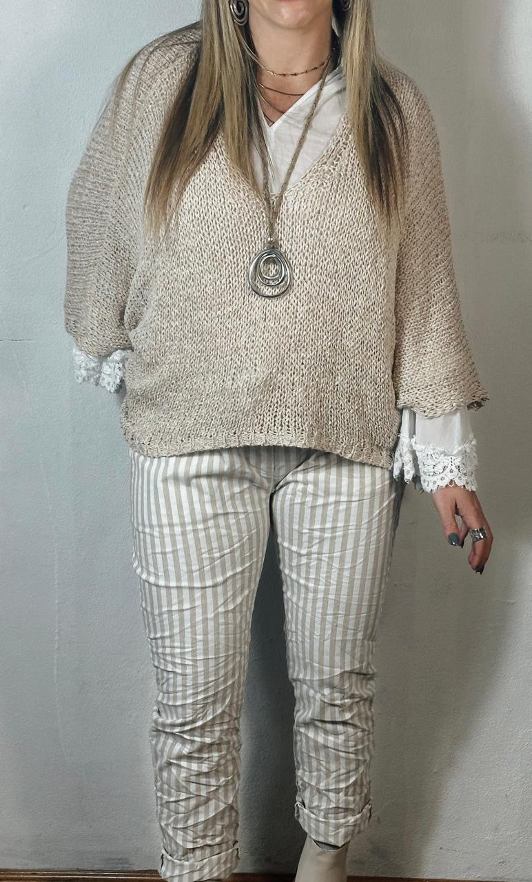 Kaia Jersey Beige