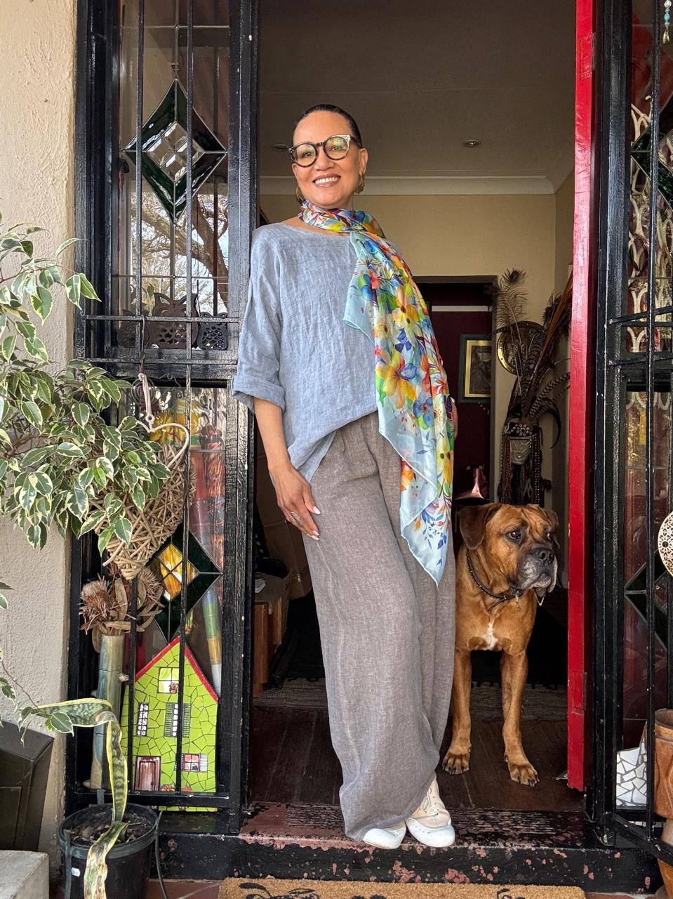Lindy linen top