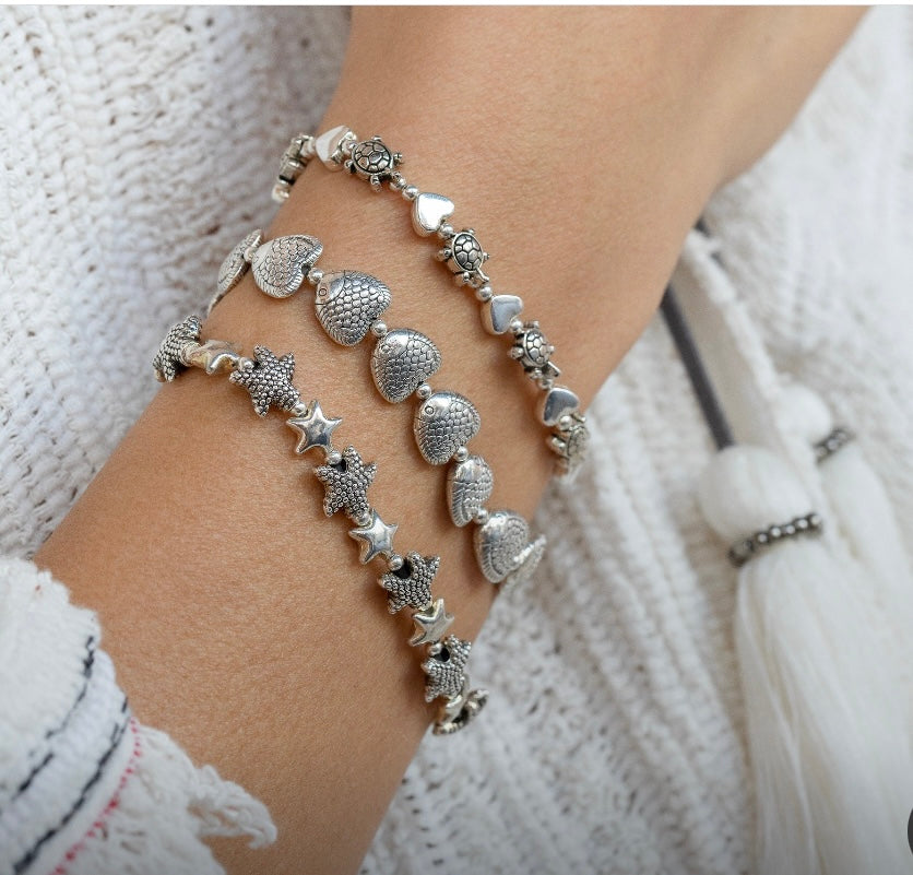 A heart -fish bracelet