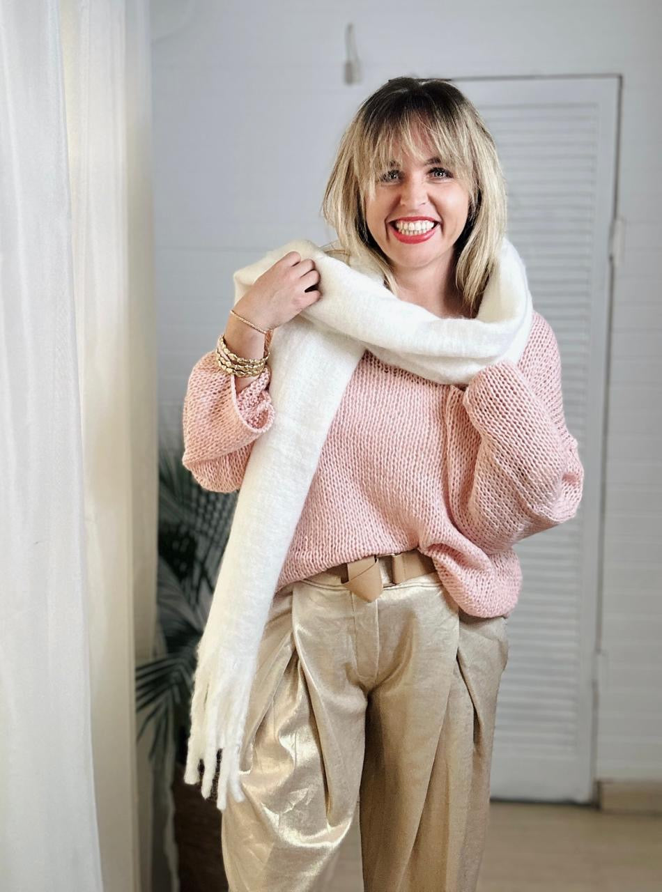 Fluff plain scarf