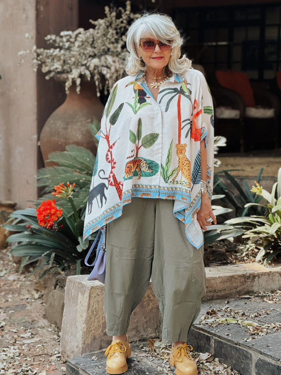 Bird Print top
