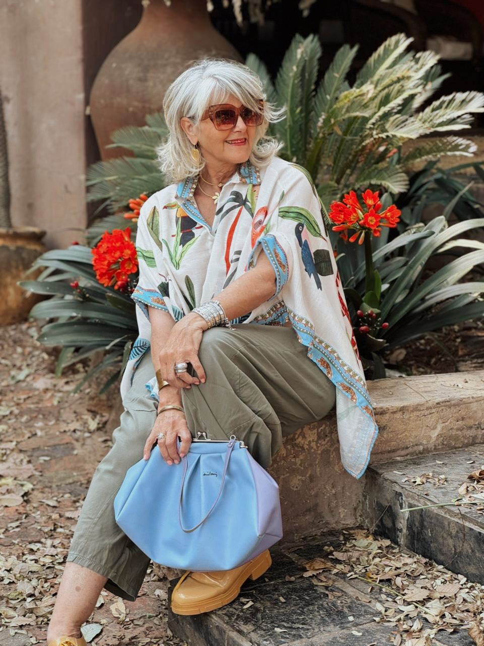 Bird Print top