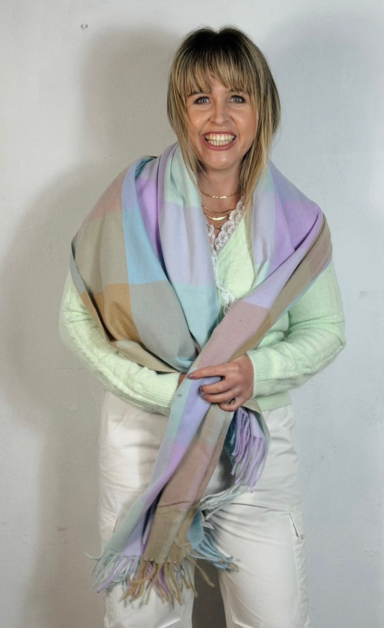 Leah Scarf Blue