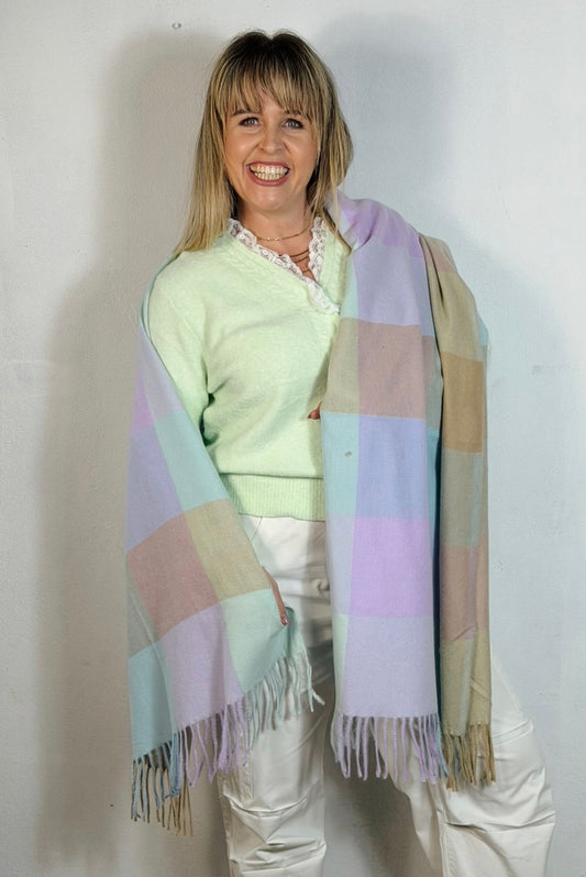 Leah Scarf Blue
