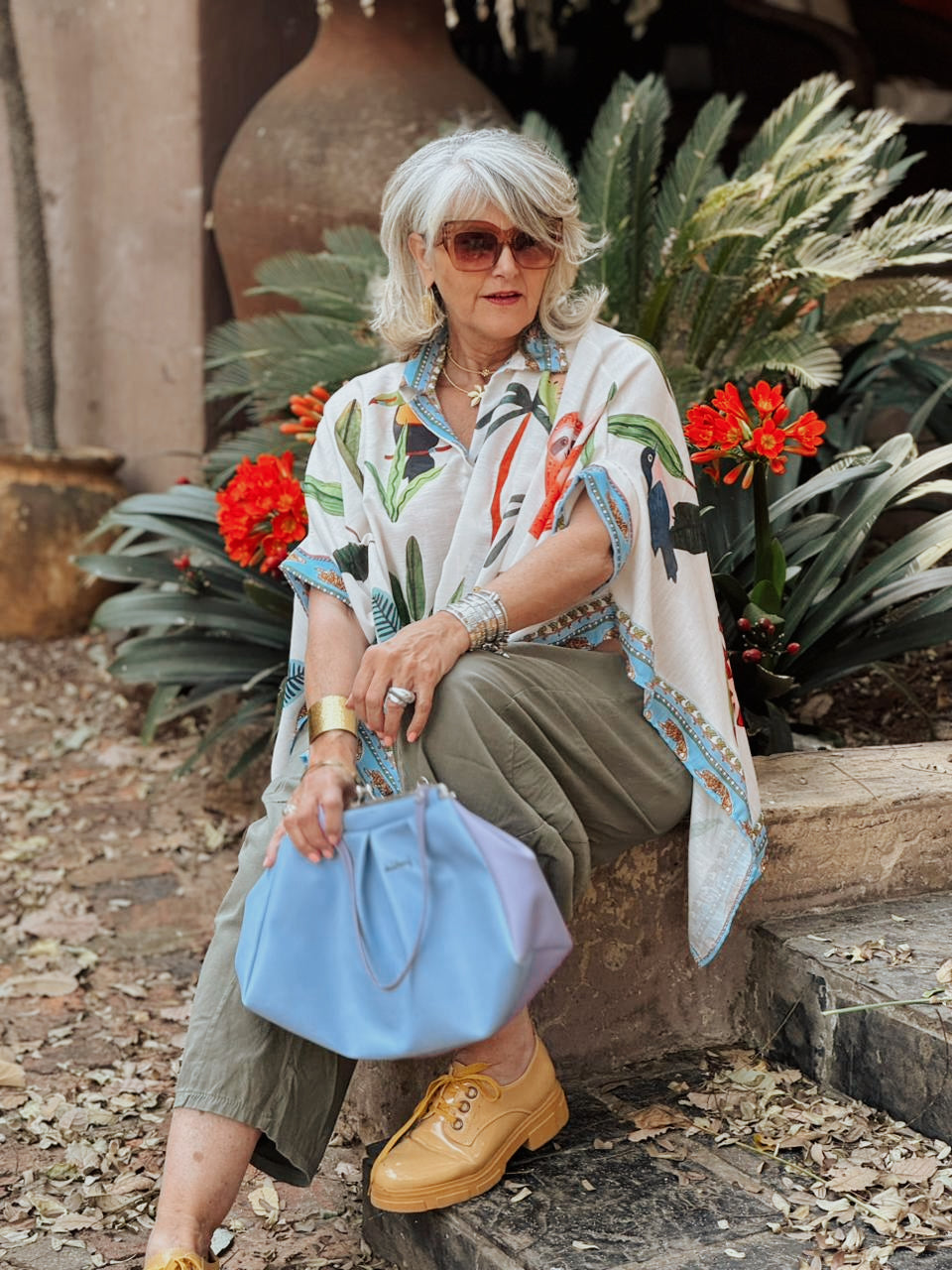 Bird Print top