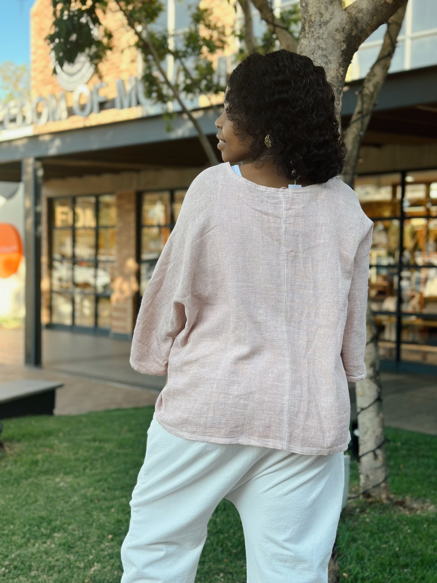 Wendy linen top