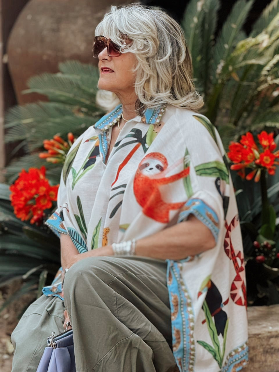 Bird Print top
