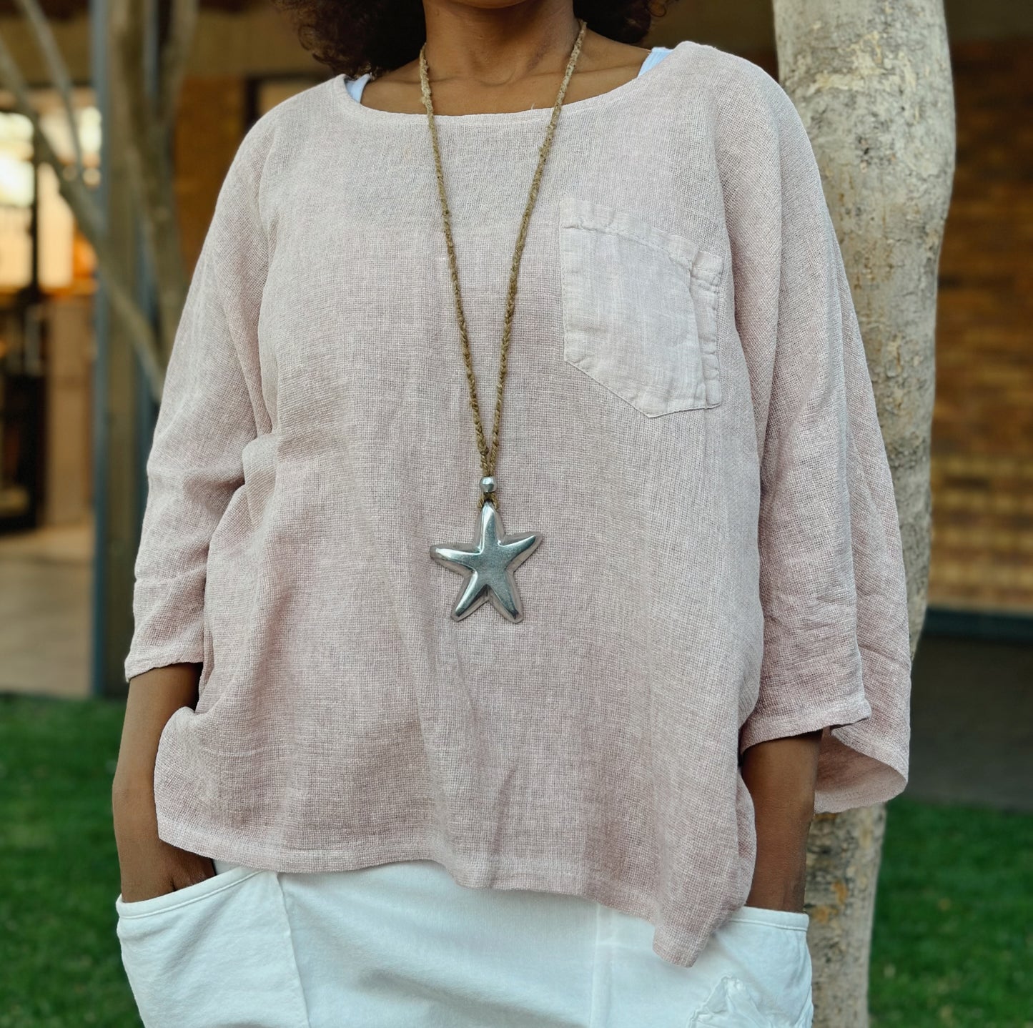 Wendy linen top