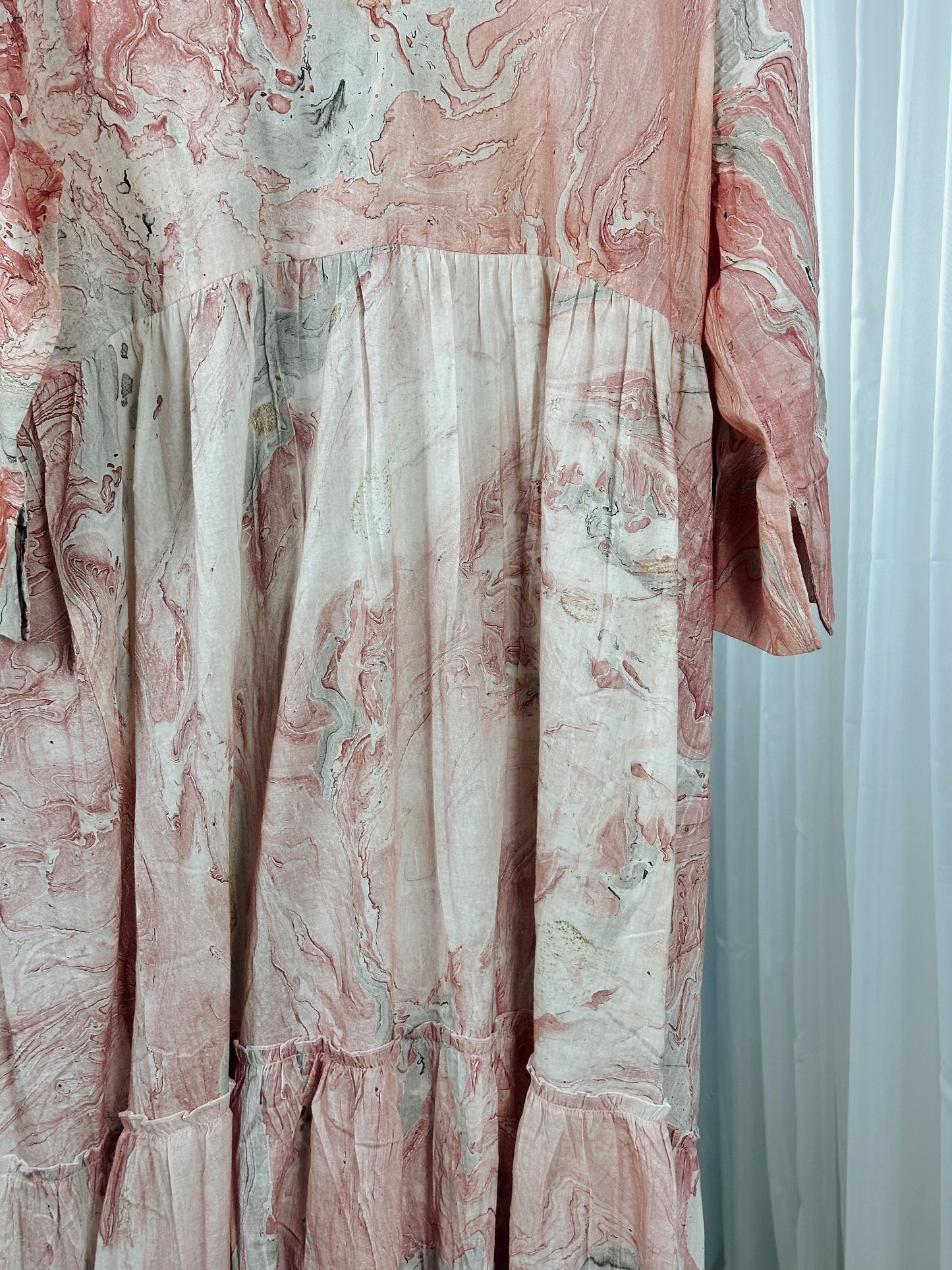 Marble Print Dress