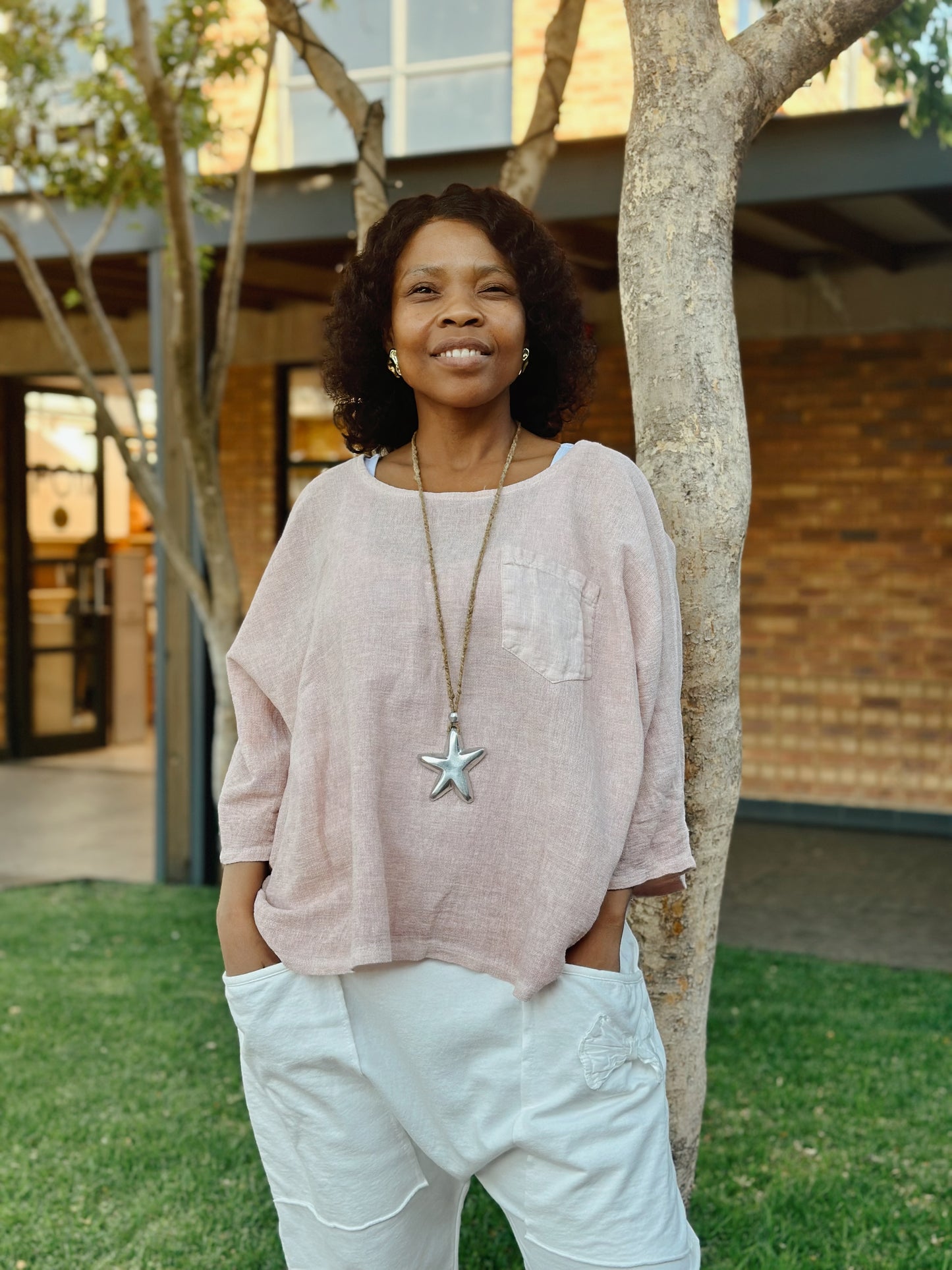 Wendy linen top