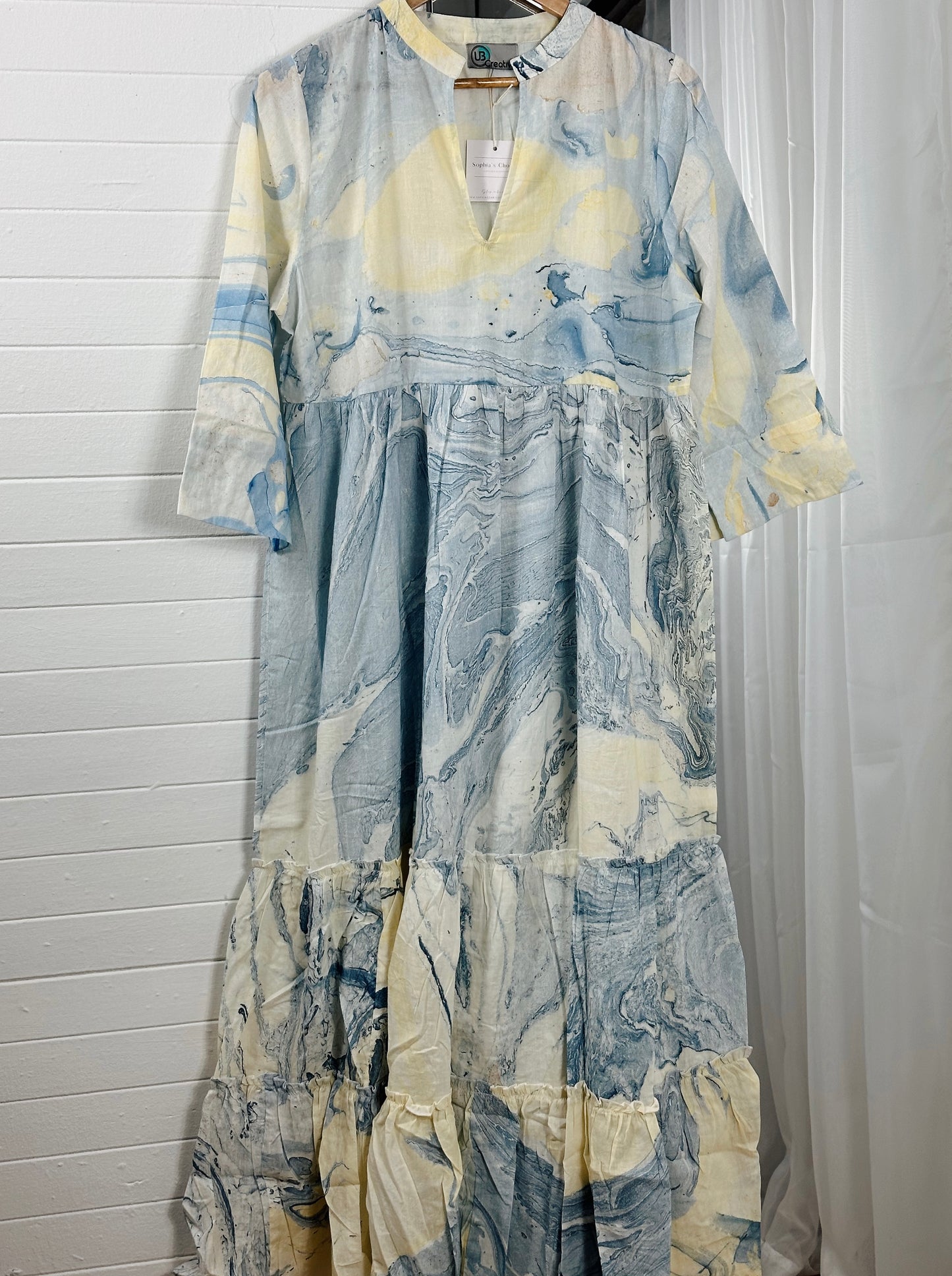 Marble Print Dress