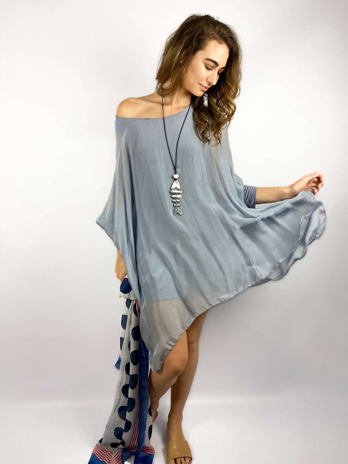 Long Silk Tops