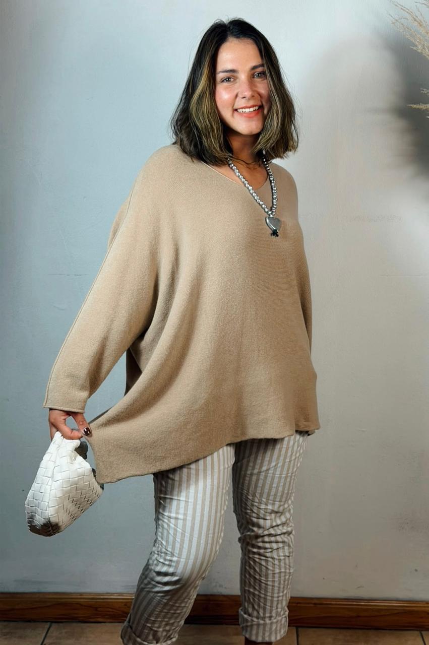 Zelma Jersey  Beige