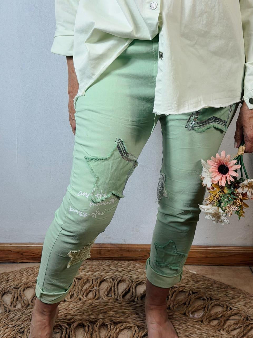 Star Magic Pants Mint