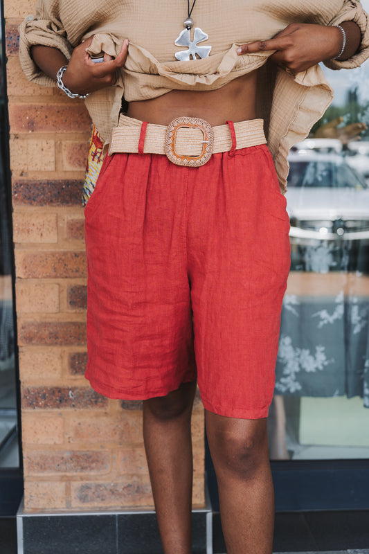 Audrey Linen Shorts
