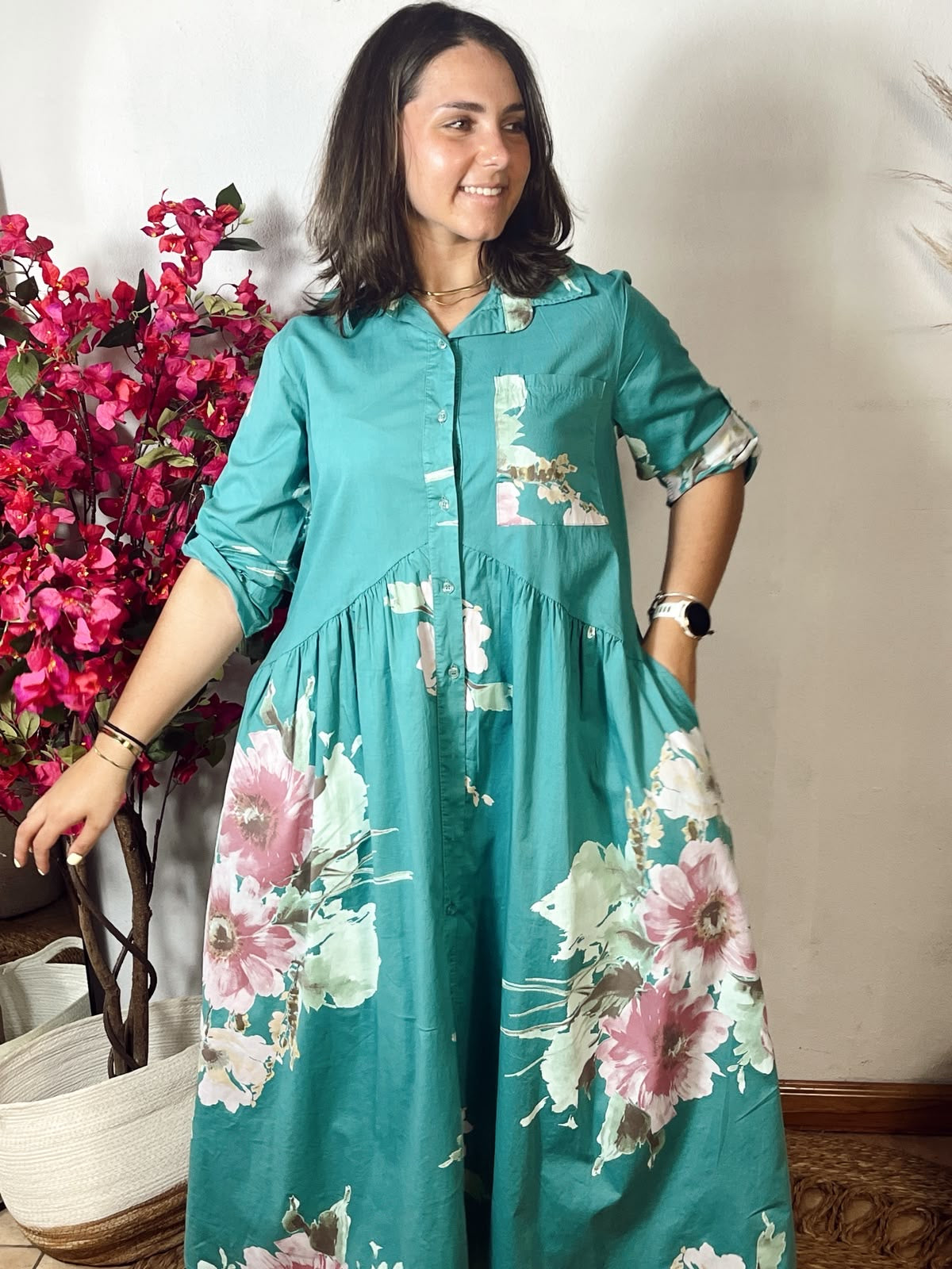 Winnie Dress Green