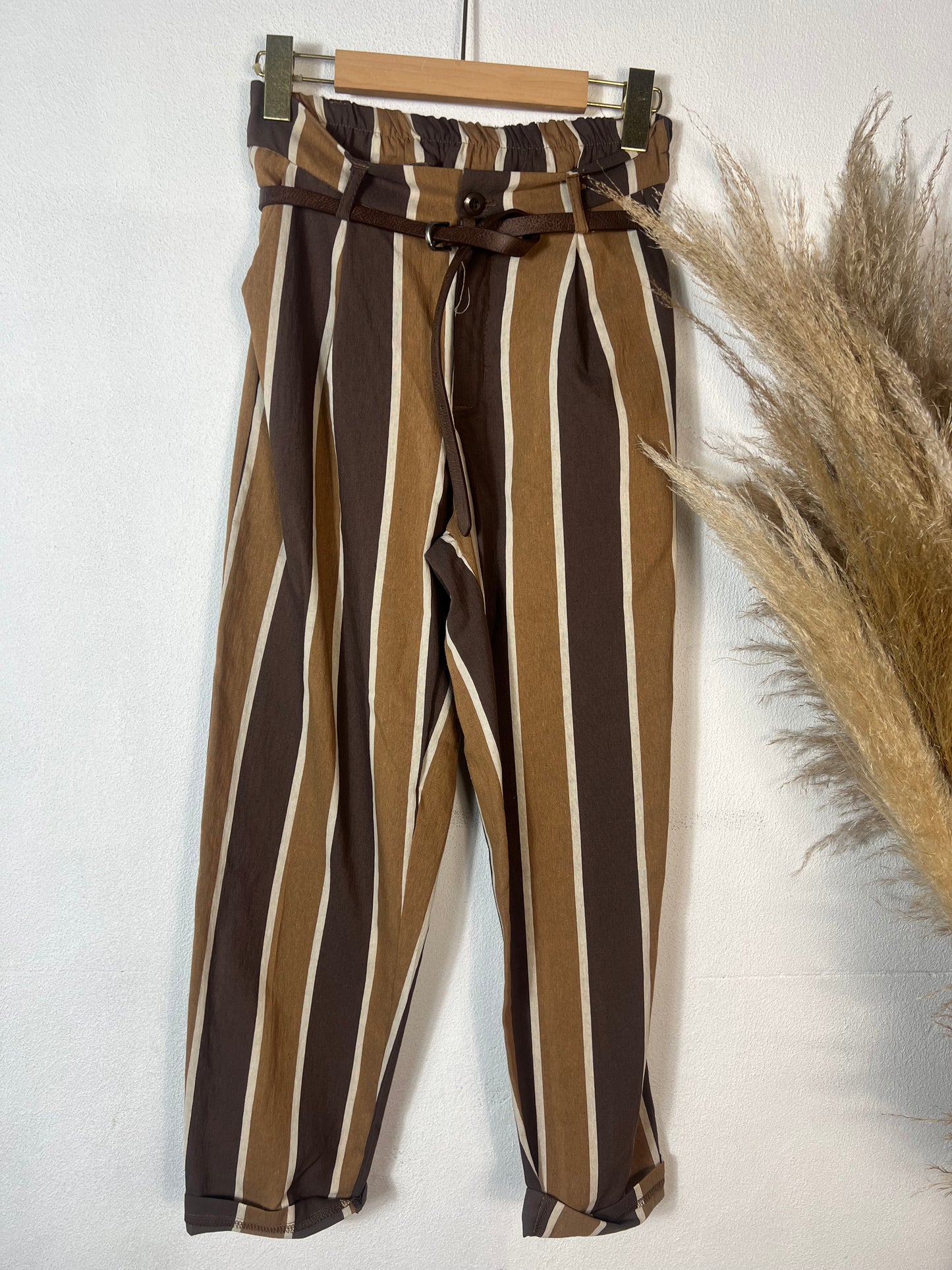 Stripe Pants Brown