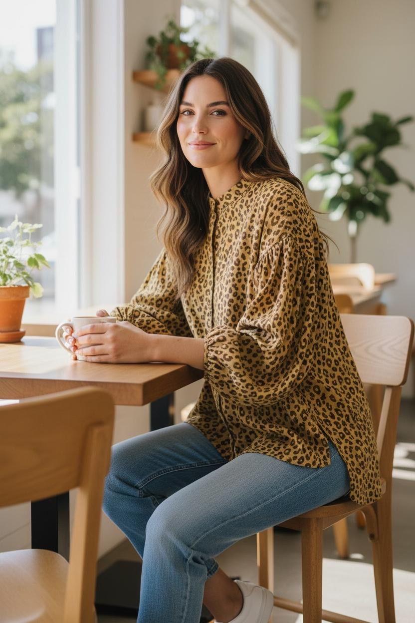 Verdi Leopard Top