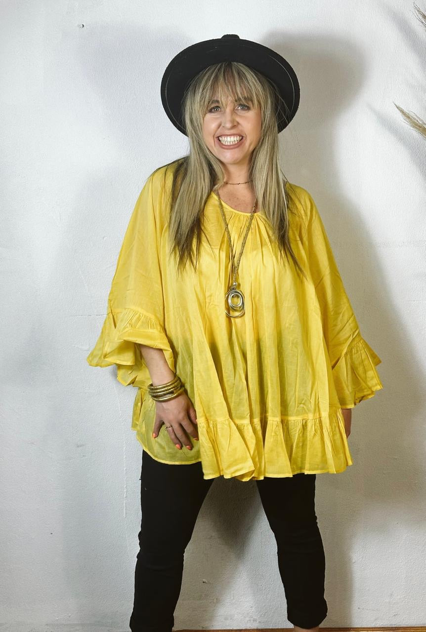 Yana Top Mustard