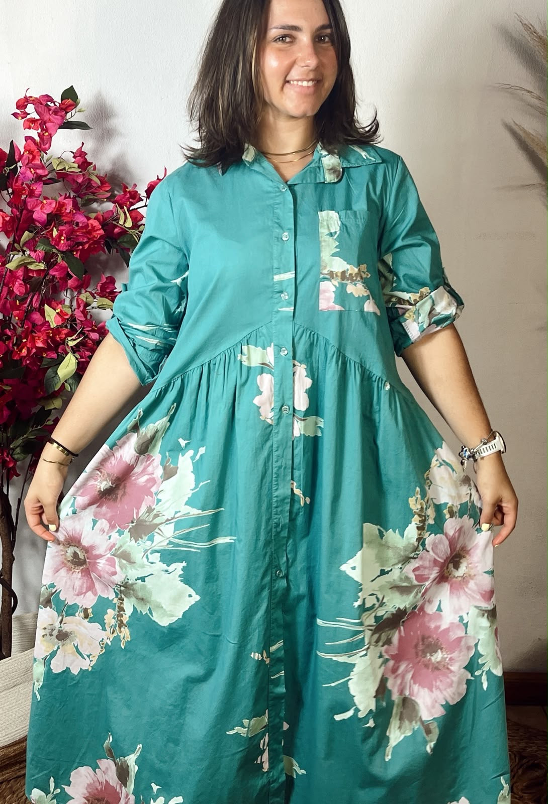Winnie Dress Green