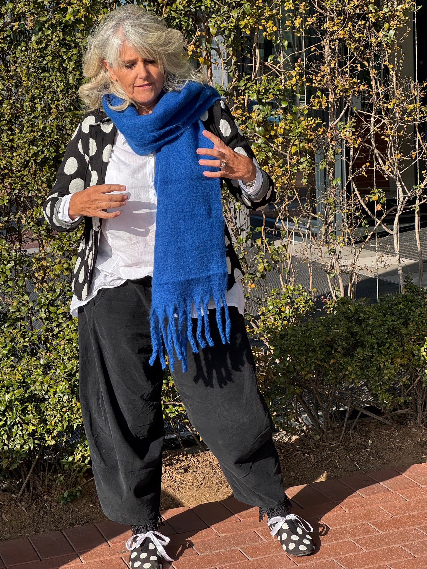 Fluff plain scarf