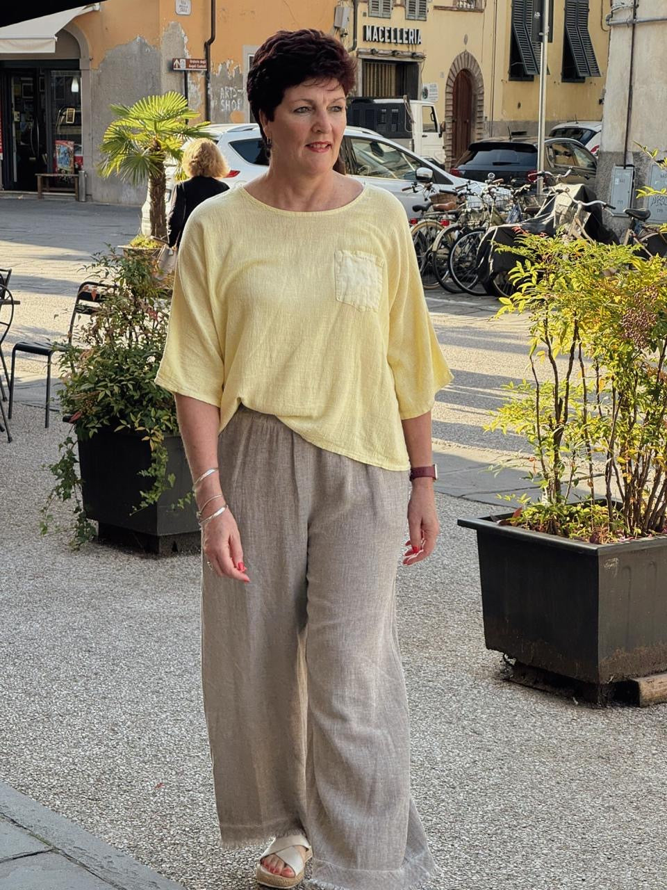 Wendy linen top